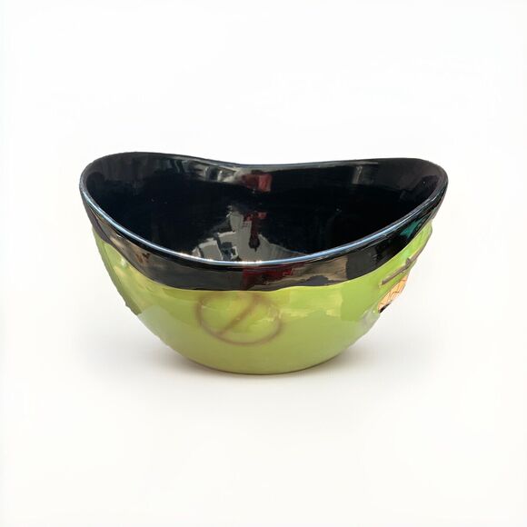 Frankenstein 12” W Large Ceramic Bowl Candy Halloween Decor Green Home Decor - Picture 3 of 10